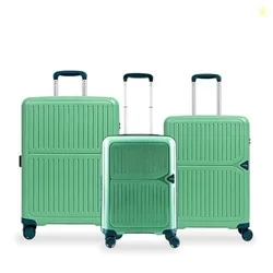 by VIP Head Spin Set of 3 (S+M+L) Trolley Bags, Green