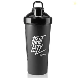 Lifelong Protein Shaker|100% Leakproof Stylish Protein Shaker Bottle|Sipper Bottle|Gym Bottle for Protein- 700ml (LLSHB04, Black) |Plastic