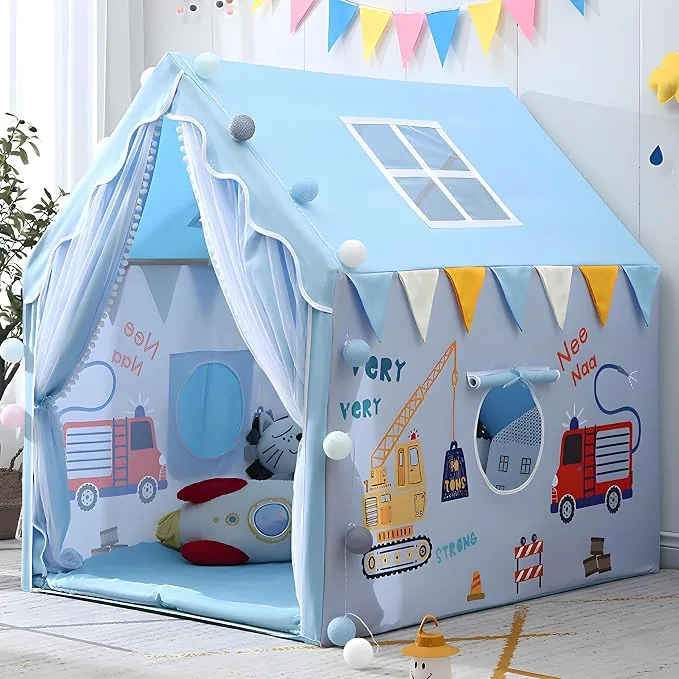 XEMOX, Light Weight Kids Play Tent House  Fun, Foldable, and Durable for Indoor & Outdoor Toys for 3 to 10 Year Old Kids (CRN 01)