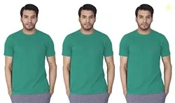 Lux Nitro Men's Regular Fit Round Neck T-Shirt_Proud Peacock