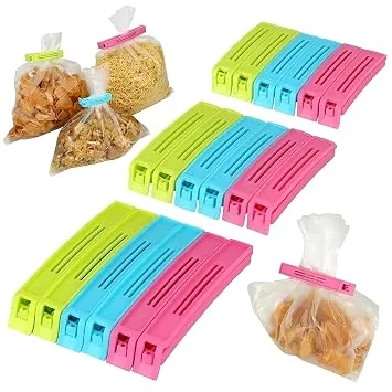 SHITHI Food Bag Sealing Clips  Airtight & Reusable Snack Clips for Freshness | Durable Kitchen Storage for Plastic Pouches, Food Packets & Snacks | M