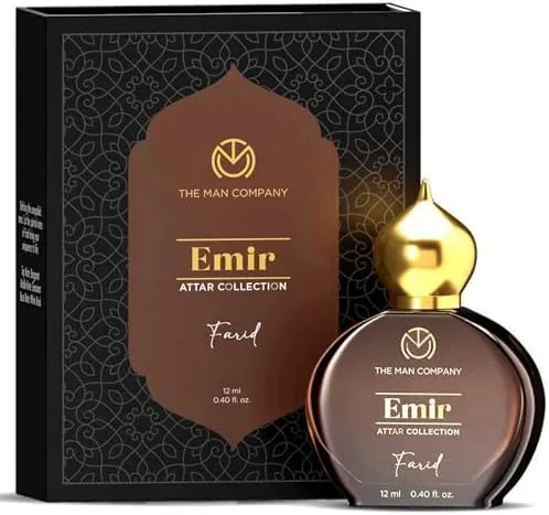 The Man Company  100% Alcohol-Free Attar Perfume for Men  Farid Emir Collection | Premium Long Lasting Fragrance | 35% Highly Concentrated Perfume Oi