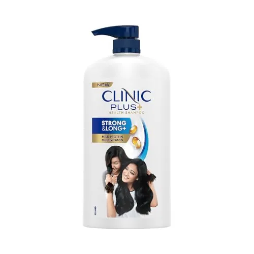 Clinic Plus Strong & Long Shampoo 1 L|| With Milk Proteins & Multivitamins for Healthy and Long Hair - Strengthening Shampoo for Hair Growth