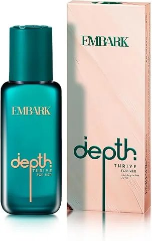 EMBARK Depth Thrive Long Lasting Perfume for Women | 20ml Eau De Parfum | Floral Woody Premium Fragrance | Gift for Women EMBARK Depth Thrive Long Las