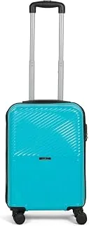 Teakwood Small Size 8 Wheels Trolley Bag, Hard Cabin with Zipper Closure, Adjustable Push Button & Cross Side Strap, Number Lock System 360 Degree (Sm