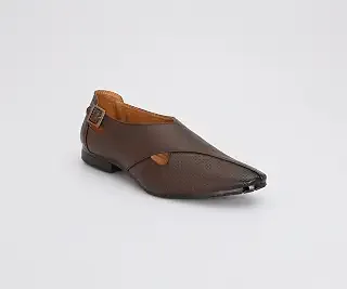 Ethnic Premium Leather Black Formal Peshawari Sandals|Summer|Trendy Slip-On Outdoors for Men (Black)