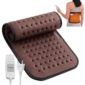Lifelong Electric Heating Belt for Pain Relief | Heating Pad for Back Shoulder, Knee, and Period Cramps | 3 Heat Settings with Auto Shut Off | 4-Layer Insulation for Safe & Comfortable Use (LLHB120)