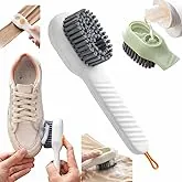 Multipurpose Cleaning Brush with Liquid Dispenser  Refillable Scrub Brush for Shoes, Clothes, Sink, Tiles & Kitchen | Soft Bristle Soap Dispensing Sc