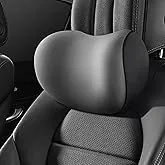VELVERI Car Neck Rest Pillow | Ergonomic Memory Foam Headrest Cushion for Neck Pain Relief | Adjustable Car Seat Support Pillow with Washable Cover |