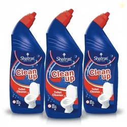 Shatras Toilet Cleaner Extra Thick Formula | Removes Tough Stains, Rust & Hard Water Deposits | Helps Kill 99.9% of Germs for a Hygienic Toilet | Pack