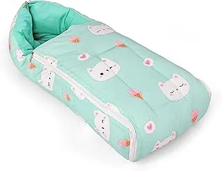 Baby Sleeping Bag for New Born | 3 in 1 Portable Baby Bed & Carry Nest | Soft Cotton Sleeping Bag for Baby | Lightweight & Travel Friendly | 0-6 Month