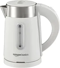 Amazon Basics 0.8 Litre Electric Kettle | 800W | 360 Swivel Base | Led Indicator | Dry Boil Protection | Auto Shut-off & Overheat Protection | Multip