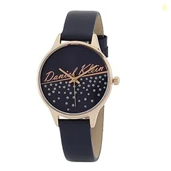 Daniel Klein Leather Analog Blue Dial Women's Watch-DK.1.12776-5