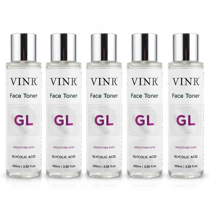 VINR 7% Glycolic Acid Toner For Glowing Skin with 2% Niacinamide & 0.5% Hylauronic Acid |Dull & Uneven Texture, Pores & Blackheads | Hydrating Daily F