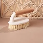Lifelong Multipurpose Cleaning Brush with Wooden Handle & Strong Bristles | Durable Scrub Brush for Bathroom, Kitchen, Floor & Tile Cleaning | Ergonom