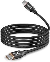 boAt New Launch Type-C C800 Magnetic Coiling Cable w/ 60W/3A Fast Charging, 480 Mbps Easy Data Transfer, 1 m (3.2 Feet) Cable Length, 10000+ Bends Lif