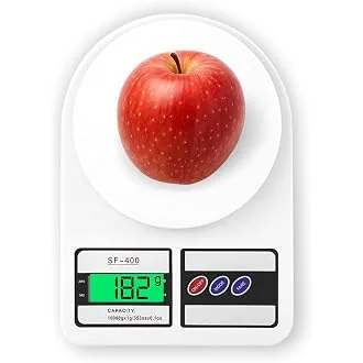 CRAE SF-400 Digital Kitchen Weighing Scale | 10Kg x 1g Precision | 1 year (6+6 months) warranty | Food Scale with LCD Display for Cooking, Baking, Mea