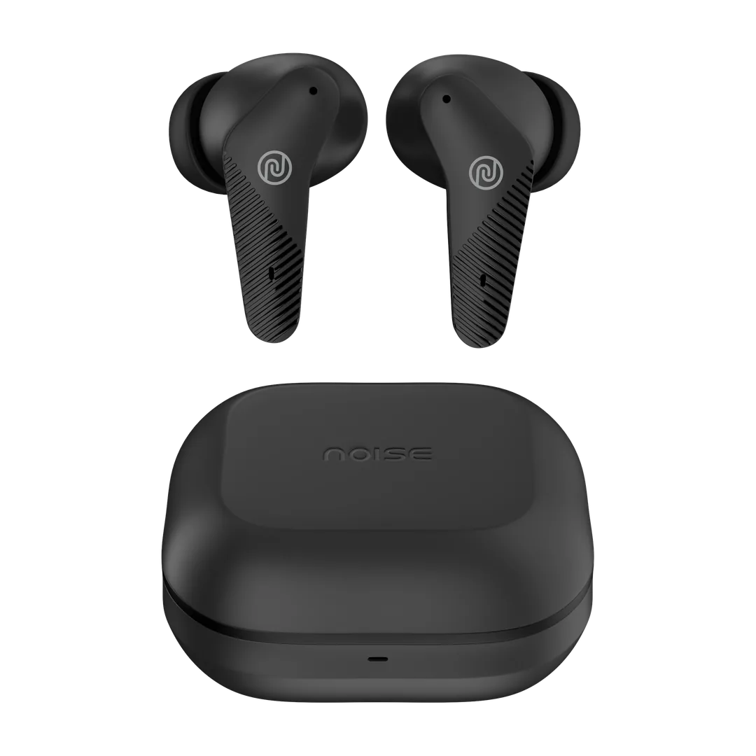 Noise Buds VS102 Neo with 40 Hrs Playtime, Environmental Noise Cancellation, Quad Mic Bluetooth Headset Carbon Black, True Wireless