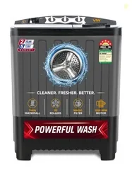 VW 7.5 kg Semi Automatic Top Load Washing Machine Black