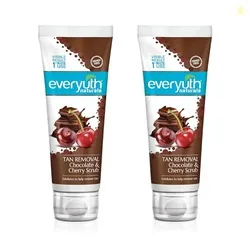 Naturals Tan Removal Chocolate & Cherry Face Scrub | Detan & Cleanse|Antioxidant Chocolate & Vitamin C Cherry|Oily, Dry, Normal, Combination & Sensiti
