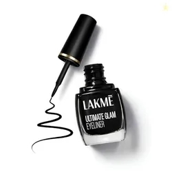 Lakme Ultimate Glam Eye Liner, Semi Matte, Quick drying, Water resistant & Smudgeproof Eye Liner, Black, 9ml Lakme Ultimate Glam Eye Liner, Semi Matte