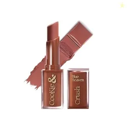 Cookie & Crush Matte Lipstick for Women, Long lasting lipstick, Enriched with Cocoa Butter & Rosehip oil, Softening and Nourishing Lipstick - Chocochi