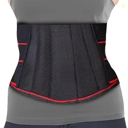 Back Support Belt For Backache, Flexible Back Splints, Elastic Webbing, Better Ventilation, Double Pull Mechanism, Hook Loop Closure, Easy to Wear & R