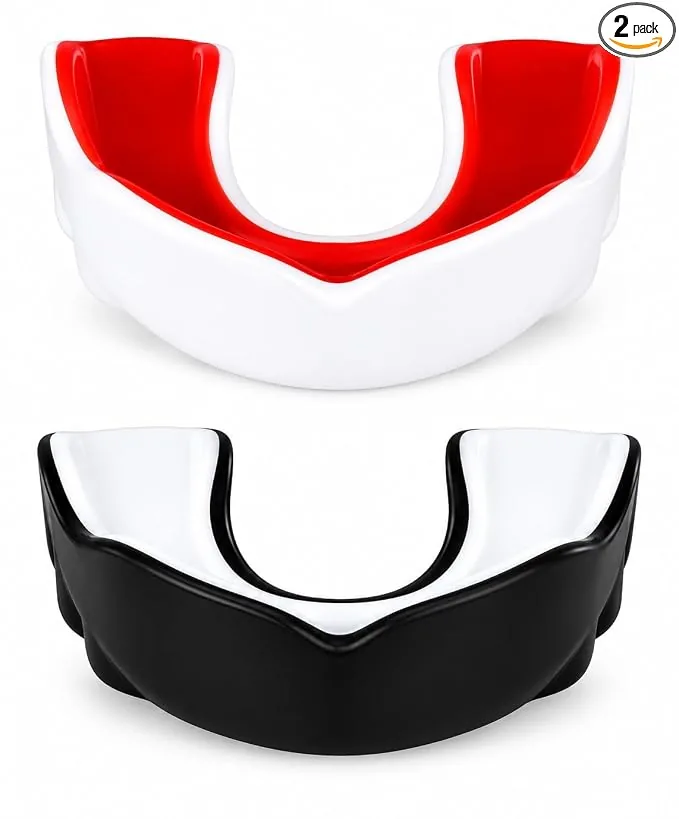DRANGE Badass Mouthguard DualLayer 10+ Adult and Junior GumShield with Case for Boxing, MMA, Martial Arts, Judo, Karate Taekwondo and All Contact Spor