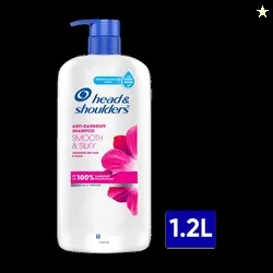 HEAD & SHOULDERS Smooth and Silky Anti-Dandruff Shampoo for Men & Women (1.2 L)