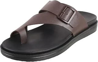 Mens Synthetic Brown Slippers (Size (6 UK (40 EU))