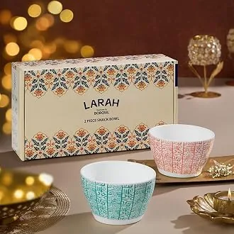 Larah by BOROSIL Opalware Bowl | Microwave & Dishwasher Safe Dinner Bowls for Salad, Fruits, Dal, Maggi, Snacks, Cereal | Breakfast Bowls | Ideal Croc