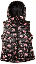 Amazon Brand - Symbol Girls Sleeveless Polyester Jacket (AW21SYMGJKSL02_Black_13-14 Years)