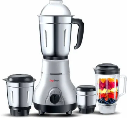 DIGISMART 4 JARS 750 W Mixer Grinder KITCHEN MATE | 4 Jars | BLACK AND GRAY