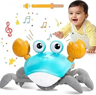 Kidology Crawling Crab Baby Musical Kids Toy with Led Lights & Rechargeable Battery|Interactive Early Learning and Entertainment Toys for Kids Toddler