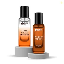 Beardo Fire & Smoke Edition Perfume Combo for Men- Whiskey Smoke & Firebomb (20ml x 2) | Long Lasting Fragrance | Long Lasting Perfume for Men | Gift