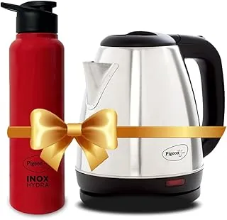 1.5 litre Hot Kettle and Stainless Steel Water Bottle Combo used for boiling Water, Making Tea and Coffee, Instant Noodles, Soup with Auto Shut- off F