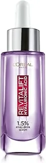 L'Oral Paris Revitalift 1.5% Hyaluronic Acid Serum, Volume: 30ml, Intensely hydrates, smooths, and replumps skin, Fragrance free, paraben free, alcoh
