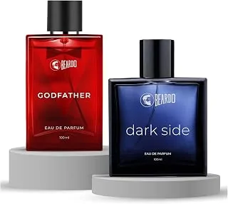Dark Side & Godfather Perfume For Men Spicy Scent Liquid, 100 Ml X 2 | Strong Long Lasting Fragrance | Eau De Parfume | Aromatic, Spicy | Christmas Gi