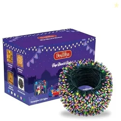 Desidiya LED String Serial Light 32 Meter with 8 Modes Changing Controller. Waterproof & Flexible Copper Lights for Home Diwali Home Decoration & Chr