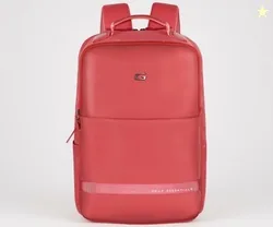 Gear Elevate Faux Leather 20L Water Resistant Anti-Theft 4 Compartment Backpack/Laptop Bag/Office Bag With Raincover For Men/Women (Pink)