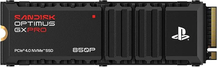 SANDISK Optimus GX PRO 850P Internal SSD, 1TB for PS5 & PS5 Pro Consoles