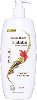Kesh Kanti Shikakai Hair Cleanser 650 ml, Natural Conditioning Shampoo for Dry & Damaged Hair, Scalp Cleansers for Men and Women, All Hair Types