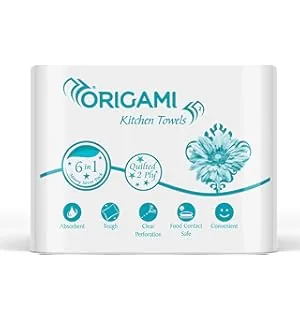 Origami Online Only Kitchen Tissues | 2 Ply | Pack of 6 | 60 Pulls Each Origami Online Only Kitchen Tissues | 2 Ply | Pack of 6 | 60 Pulls Each