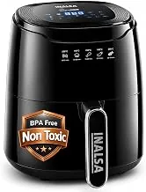 INALSA Air Fryer 4.2 ltr|1400 W with Air Crisp Technology|Temperature & Timer Control|8 Preset Menu & Digital Display|Air fry, Bake,Roast,Reheat,