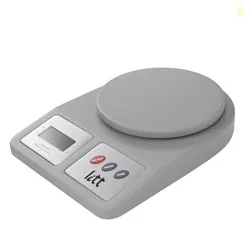 Lifelong Digital Kitchen Weighing Scale, 5kg Capacity, Grey, LCD Display with Tare Function for Kitchen, Baking, Diet, and Food Weighing