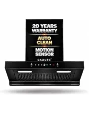 CADLEC PeakFlow 60cm T-Shape Kitchen Chimney | 1400 m/hr High Suction, Filterless Auto Clean, Touch & Gesture Control, Oil Collector | 20Y Motor & 5Y