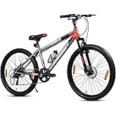 Leader Vivid Creto 24T Multispeed 7 Speed Cycle for Men with Front Suspension & Dual Disc Brakes |Gear Bicycle for Boys & Girls | Ideal for 9-13 Years