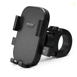 STRIFF UltraMount Bike Mobile Holder with Push Button Release, Adjustable Height, 360 Rotation, One-Hand Lock, Anti-Shake Secure Handlebar Mount for
