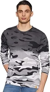 Men's Camouflage Full Sleeve Plain T Shirt