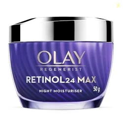 Olay Retinol24 Max Anti-Ageing Night Cream for Women - Fragrance-Free, 50 g